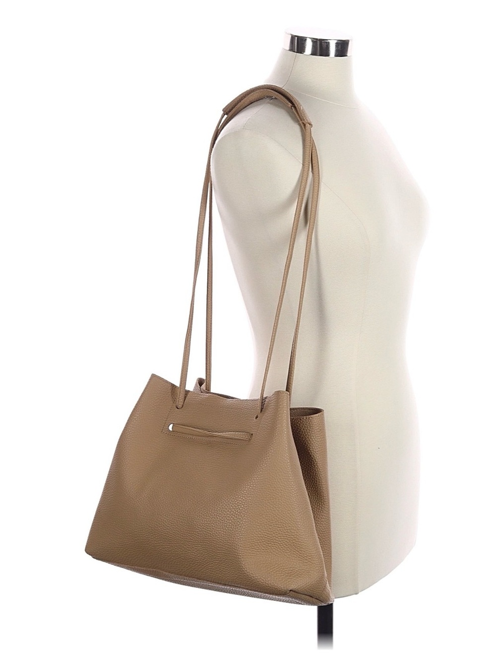 NEW 8 Other Reasons Minimalist Faux Leather Tote Bag Everyday Shoulder Purse